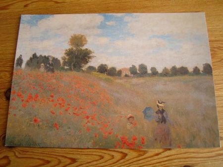 kaart thema kunst Claude Monet met Les Coquelicots - 1