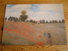 kaart thema kunst Claude Monet met Les Coquelicots