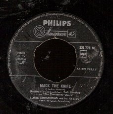 Louis Armstrong and his All Stars- Mack the Knife - minigroove vinyl single