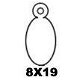 Apli 00381 labels 8x19mm ovaal - 1 - Thumbnail