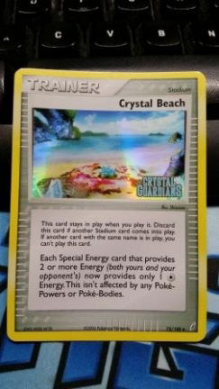 Crystal Beach 75/100 (reverse) Ex Crystal Guardians - nr. 1
