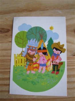 Kinderpostzegels kaart 3 Indiaantjes - 1