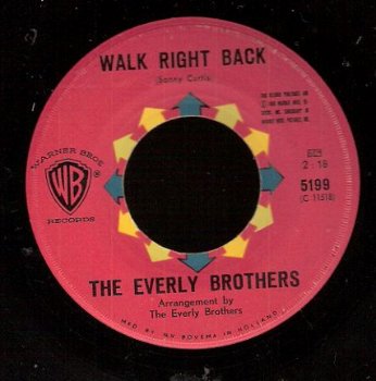 Everly Brothers - Walk Right Back - Ebony Eyes - 1