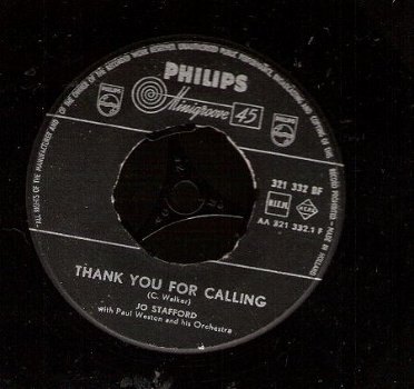 Jo Stafford -Thank You For Calling-Where Are You? minigroove - 1