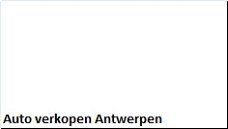 Auto verkopen Antwerpen