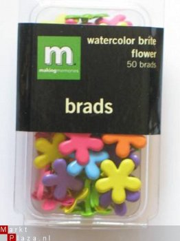 making memories flower brads brite - 1