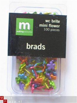 making memories mini flower brads brite - 1