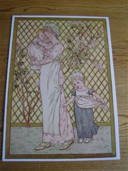 kunst kaart Kate Greenaway illustratie van A day in a childs - 1