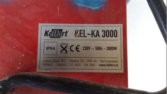 kelfort 220 volt kachel 3 kw. - 3