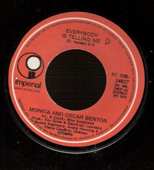 Monica and Oscar Benton - Everybody Is Telling Me - 1972 - 1