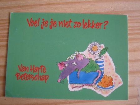 Sparo Cards kaart thema beterschap Voel je je niet zo lekker - 1