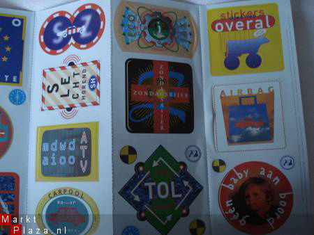 oefenvel met stickers & vignetten de uitzichtloze auto 1995 - nr. 1