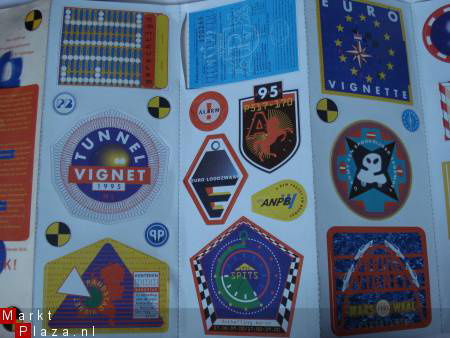 oefenvel met stickers & vignetten de uitzichtloze auto 1995 - Afbeelding 2