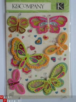 K&Company grand adhesions berry sweet butterflies - 1