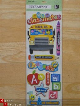 K&Company adhesive chipboard schooldays - 1