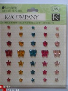 K&Company berry sweet adhesive rhinestones