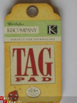 K&Company wild saffron tag pad - 1