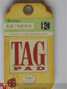 K&Company wild saffron tag pad