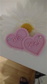 Zeep zeepjes/geursteen of zeep bruiloft mr en mrs - 2