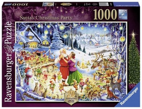 Ravensburger - Santa's Christmas Party - 1000 Stukjes Nieuw - 2