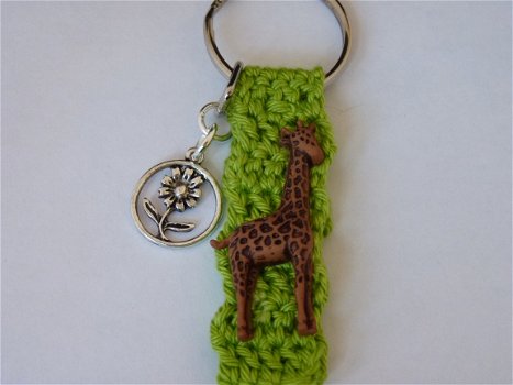 Gehaakte sleutelhanger Giraffe - 2