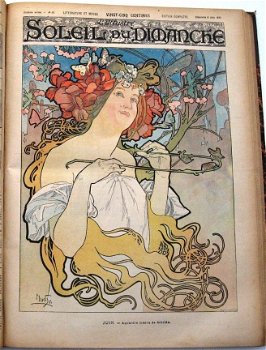 [Alfons Mucha] 1897 Le Soleil du Dimanche Année Belle Epoque - 1