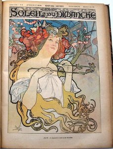 [Alfons Mucha] 1897 Le Soleil du Dimanche Année Belle Epoque