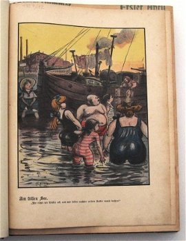 Simplicissimus 1907-12 Satire Humor verzamelband + H. Zille - 3