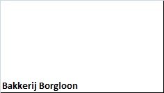 Bakkerij Borgloon - 1