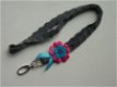 ** Gehaakt keycord polkadot (grijs/aqua/fuchsia) - 0 - Thumbnail