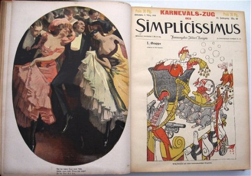 Simplicissimus 1908 jaargang Humor Satire R8628F - 5