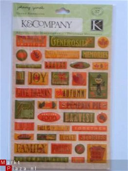 K&Company clearly yours fall harvest words - 1