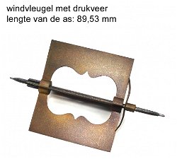 Windvleugel met drukveer, art.nr: WVG-05