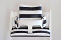 Stokke tripp trapp gecoate stoelverkleiner kussens 'Black White' - 1 - Thumbnail