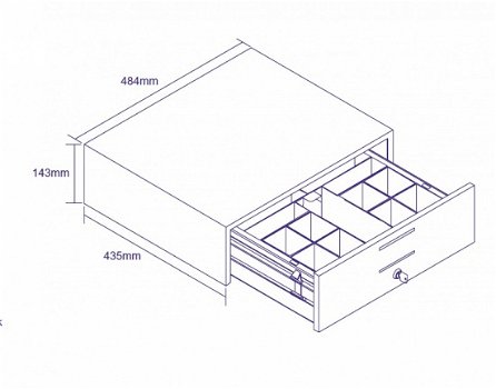 Cash Bases »CashPlus« Maxi EuroPlus black MAXI-0590 Dimensions: 484x435x143 mm - 1