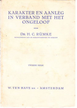 Karakter en aanleg in verband met het ongeloof, H.C. Rümke - 1