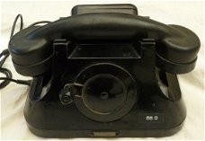 Telefoon Toestel LB, Inductie, Bureau model, Atea type 1949, MvO, jaren'50/'60.(Nr.9)