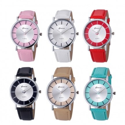 Geneva horloge retro (wit) - Afbeelding 2