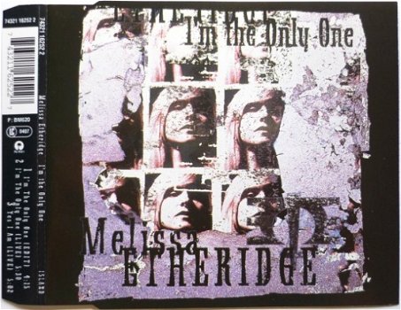 Melissa Etheridge - I'm The Only One 3 Track CDSingle - 1