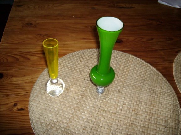 oude glaasjes met bol - nr. 1