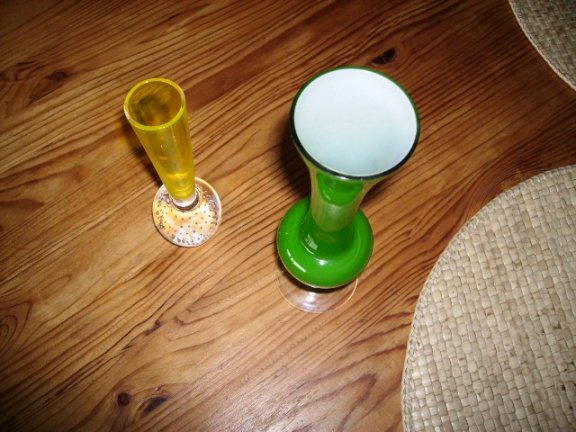 oude glaasjes met bol - Afbeelding 2