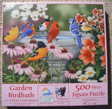 SunsOut - Garden Birdbath - 500 Stukjes Nieuw - 2