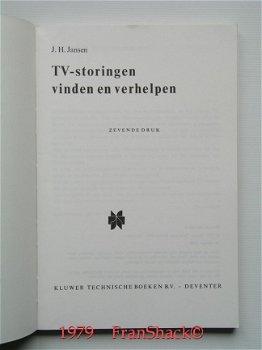 [1979] TV-storingen vinden en verhelpen, Jansen, Kluwer - 2