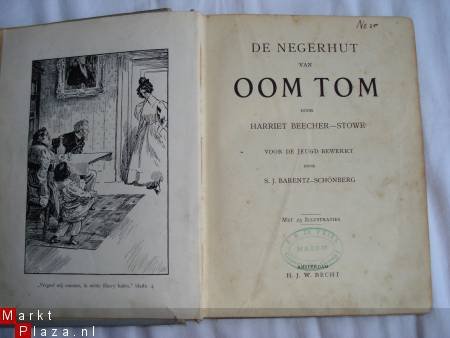 De negerhut van Oom Tom boek uit 1918 - 1