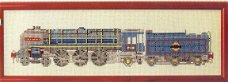 Borduurpatroon 7628 trein (locomotief en wagon