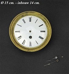 === Pendule uurwerk = zie omschrijving = oud === 32367
