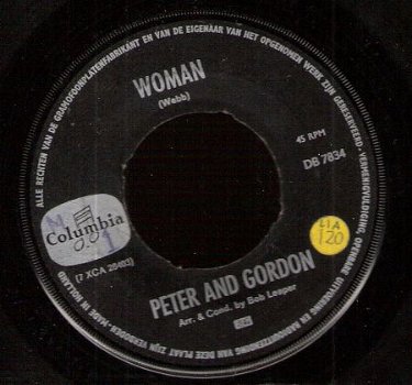 Peter & Gordon - Woman - Wrong From The Start -1966 - 1