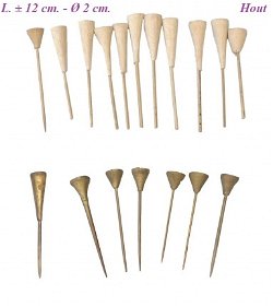 18 Trompetten = op maat maken = hout = 32527