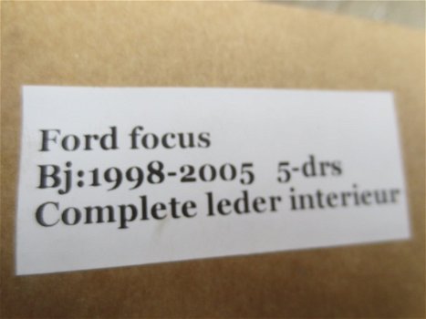 Ford Focus 2004 5 drs Hatchback Zwart lederen bekleding - 2