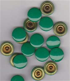 Prym Kunststof kappen groen 14.5mm ca.420 stuk